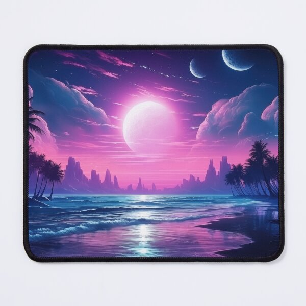 Item preview, Ethereal Echoes: Retro Wave Reverie designed and sold by Mullet Monkey.