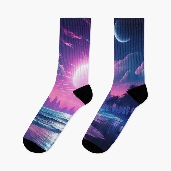 Item preview, Ethereal Echoes: Retro Wave Reverie designed and sold by Mullet Monkey.