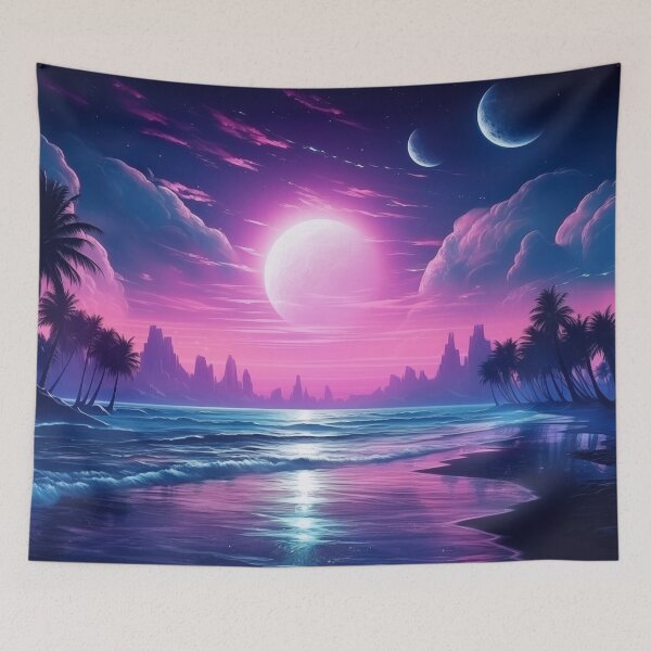 Item preview, Ethereal Echoes: Retro Wave Reverie designed and sold by Mullet Monkey.