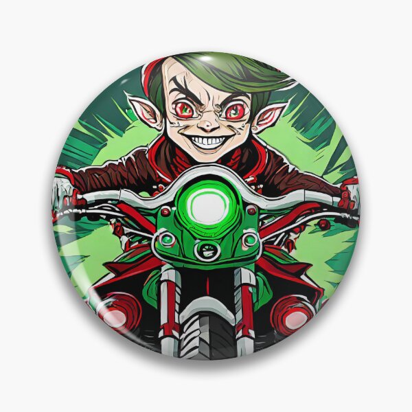 Item preview, Santa's Little Helper on a Motorcycle designed and sold by BADESIGNZZ.