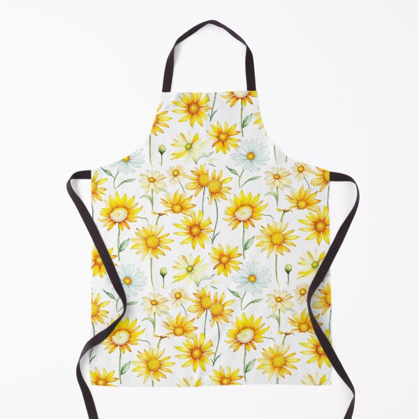 Item preview, yellow and white daisy print designed and sold by gwiggington.