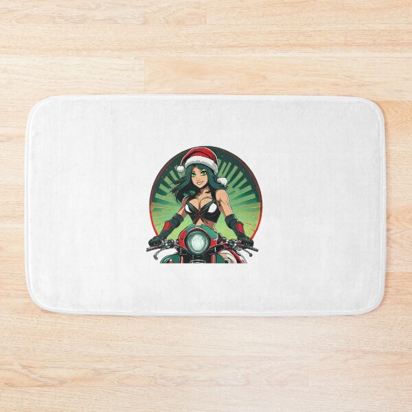 Item preview, Christmas Elf on a Motorcycle designed and sold by BADESIGNZZ.