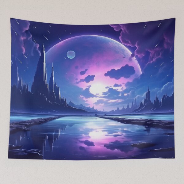 Item preview, Luminous Horizons: Synthwave Serenity designed and sold by Mullet Monkey.