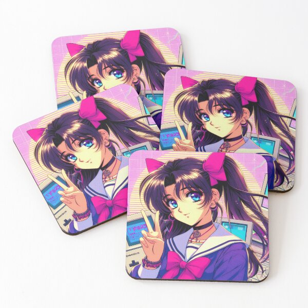 Aperçu de l'œuvre Fille d'anime de style de jeu rétro vintage des années 90 créée et vendue par Kurnazum.