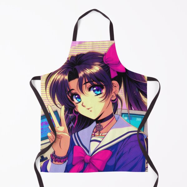 Aperçu de l'œuvre Fille d'anime de style de jeu rétro vintage des années 90 créée et vendue par Kurnazum.