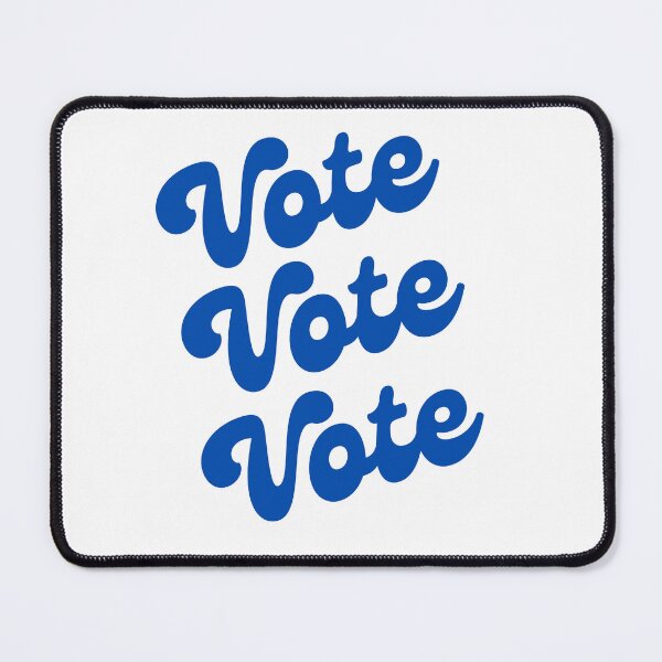 Item preview, Groovy Retro Blue Vintage Aesthetic Vote Elections USA designed and sold by VioletsnPansies.