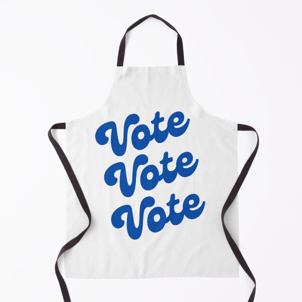 Item preview, Groovy Retro Blue Vintage Aesthetic Vote Elections USA designed and sold by VioletsnPansies.