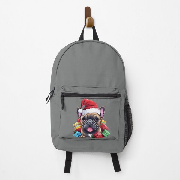 Item preview, French Bulldog by a joyful Santa atmosphere and a hat  designed and sold by Catrisz.