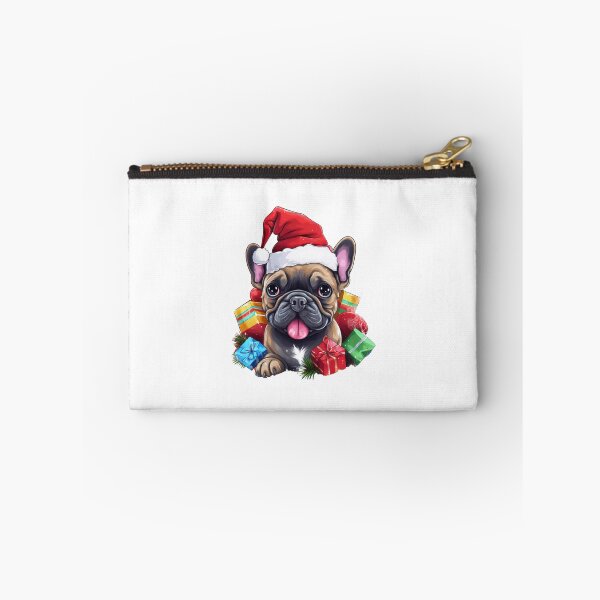 Item preview, French Bulldog by a joyful Santa atmosphere and a hat  designed and sold by Catrisz.