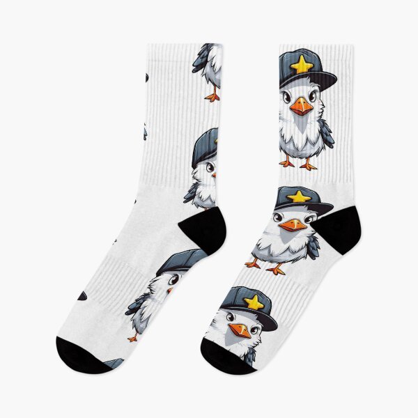Item preview, angry baby seagull with cap designed and sold by FrechZeug.
