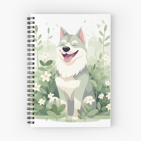 Item preview, Husky in Flowers designed and sold by Wilderness11.