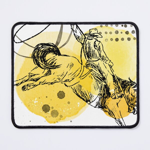 Item preview, Bucking Horse with Watercolor Background designed and sold by jmggraphics.