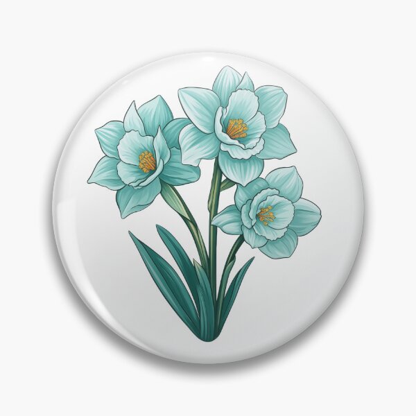 Item preview, Aquamarine Daffodils for March Birth Month designed and sold by AutumnAnnes.