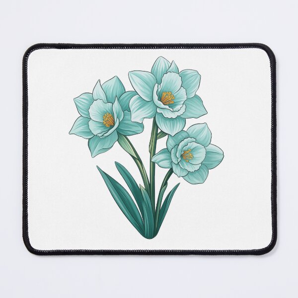Item preview, Aquamarine Daffodils for March Birth Month designed and sold by AutumnAnnes.