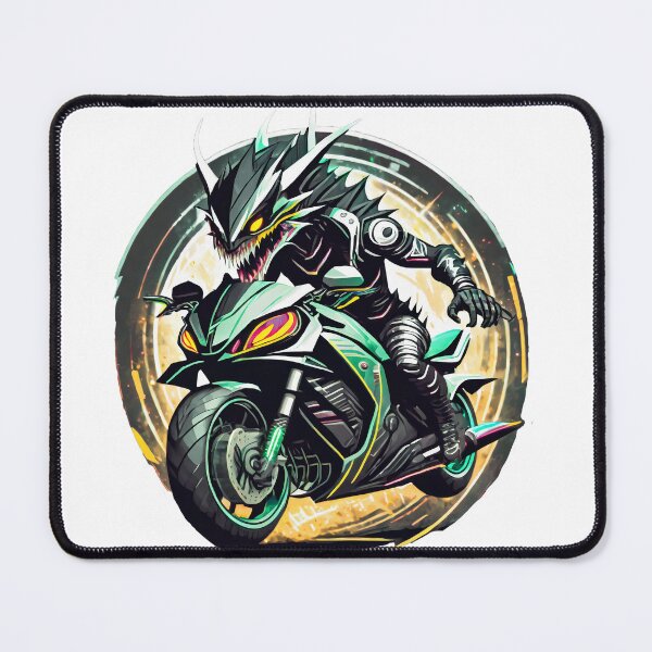 Item preview, Dragon racing on a supersport motorcycle designed and sold by BADESIGNZZ.