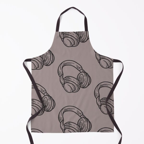 Item preview, AUDIO HEADPHONES BLACK AND WHITE DRAWING designed and sold by infinitearte.