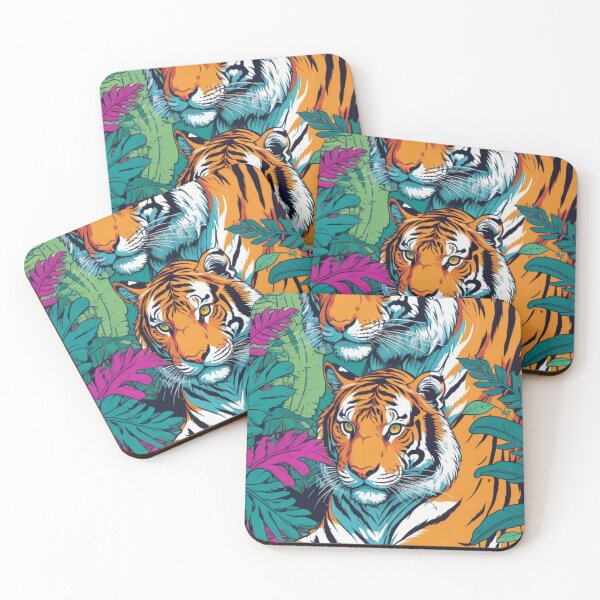 Item preview, Mystical Tiger in Vibrant Forest | designed and sold by Its-a-me-Marco.