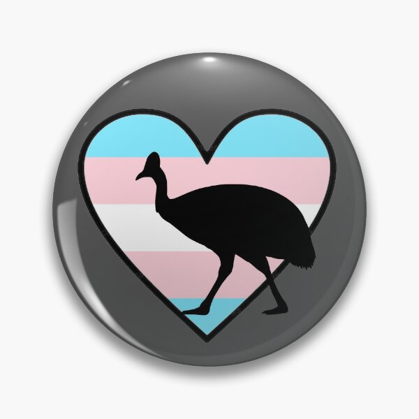Item preview, Trans Flag Cassowary designed and sold by taylorrowan.