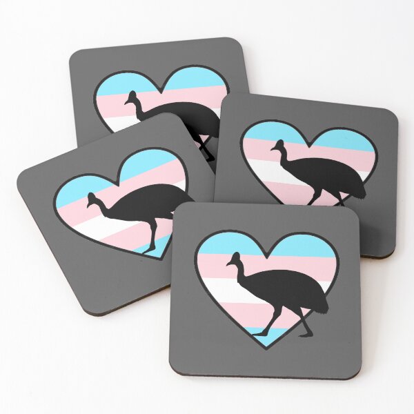 Item preview, Trans Flag Cassowary designed and sold by taylorrowan.