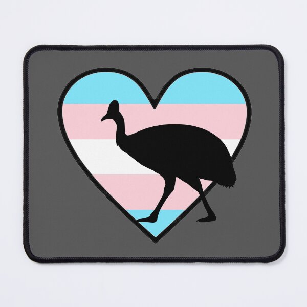 Item preview, Trans Flag Cassowary designed and sold by taylorrowan.