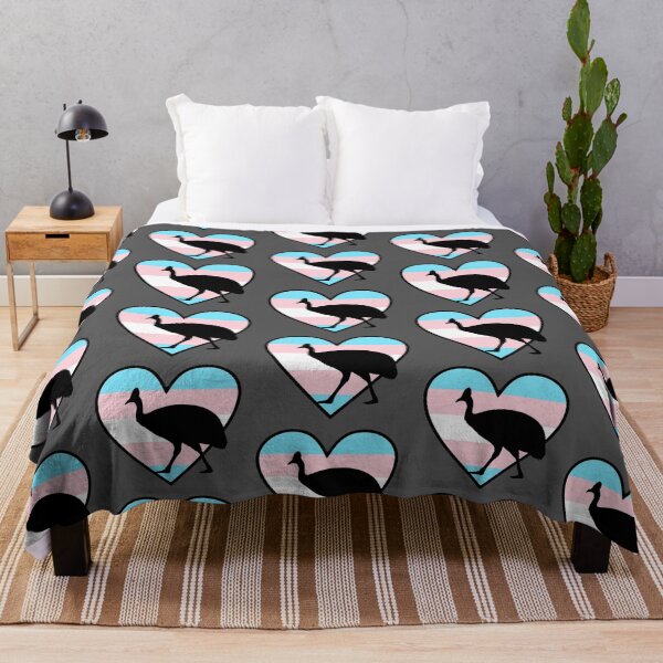 Item preview, Trans Flag Cassowary designed and sold by taylorrowan.