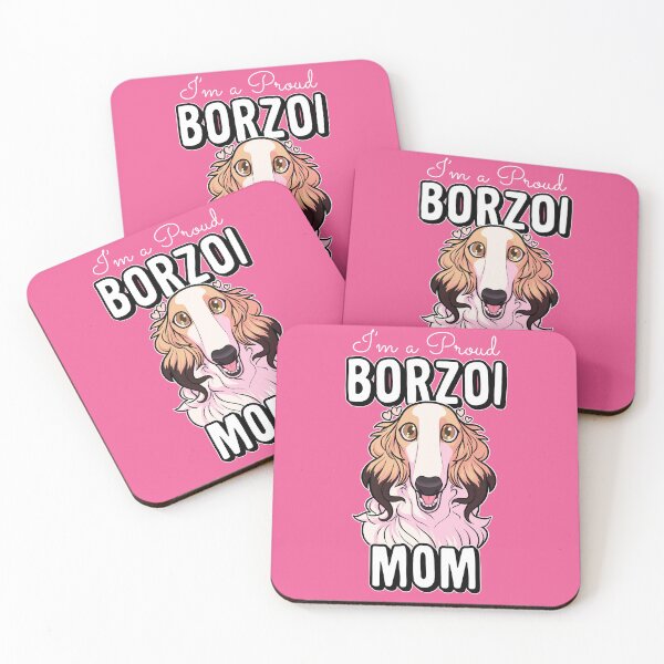 Item preview, I'm a proud Borzoi mom designed and sold by Iluvmygreyhound.