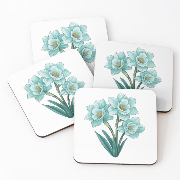Item preview, Aquamarine Daffodils for March Birth Month designed and sold by AutumnAnnes.
