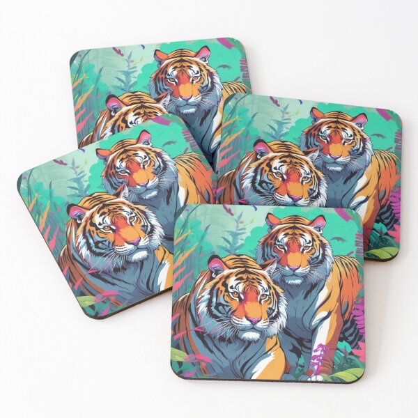 Item preview, Mystical Tiger in Vibrant Forest || designed and sold by Its-a-me-Marco.