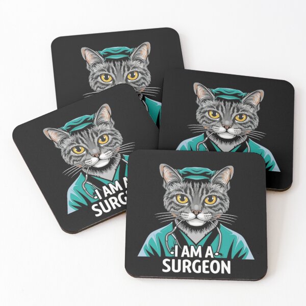 Item preview, I AM A SURGEON CAT designed and sold by ArtPrintFusion.