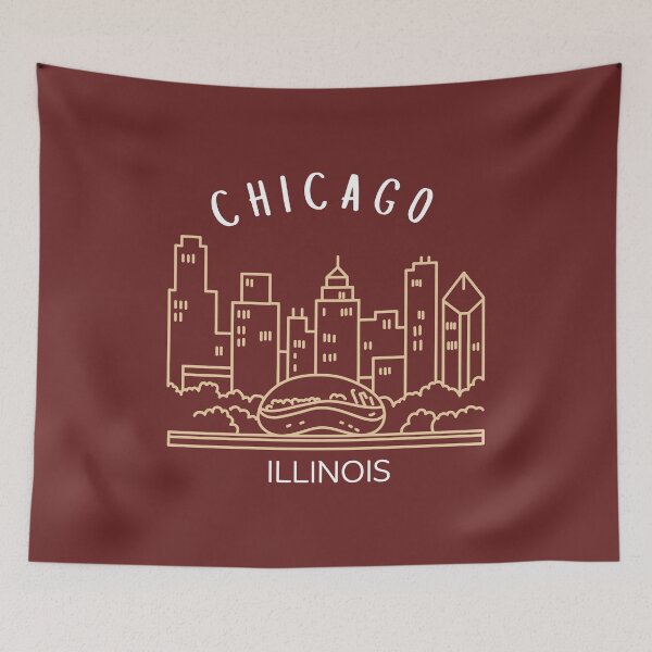 Artikelvorschau, Einzigartige Skyline von Chicago, Illinois entworfen und verkauft von ozdilh.