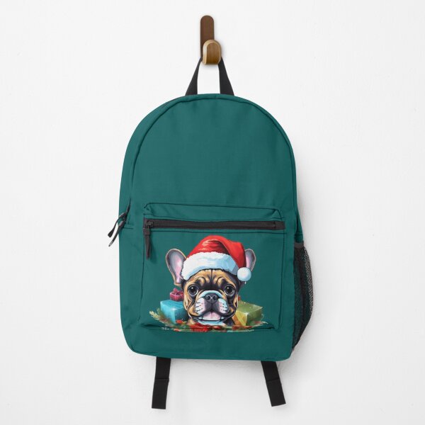 Item preview, Copy of French Bulldog by a joyful Santa atmosphere and a hat  designed and sold by Catrisz.