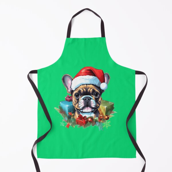 Item preview, Copy of French Bulldog by a joyful Santa atmosphere and a hat  designed and sold by Catrisz.