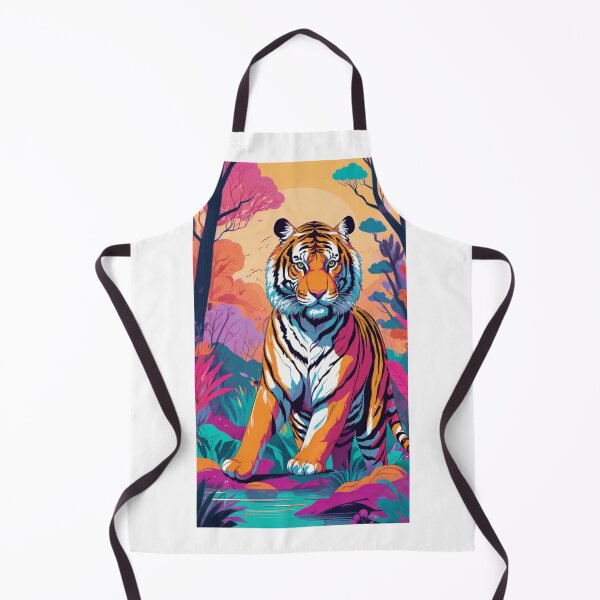 Item preview, Mystical Tiger in Vibrant Forest ||| designed and sold by Its-a-me-Marco.
