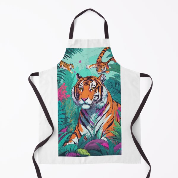 Item preview, Mystical Tiger in Vibrant Forest |||| designed and sold by Its-a-me-Marco.