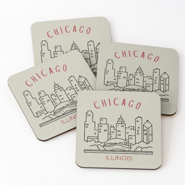 Artikelvorschau, Einzigartige Skyline von Chicago, Illinois entworfen und verkauft von ozdilh.