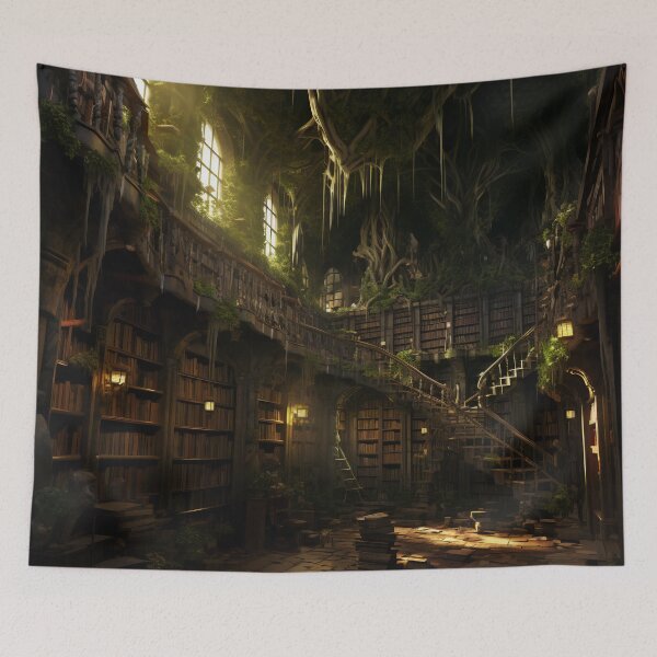 Item preview, A Sanctuary of Stories: The Enchanted Library designed and sold by oanaunciuleanu.