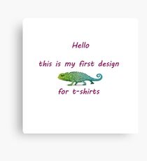 First desing Canvas Print