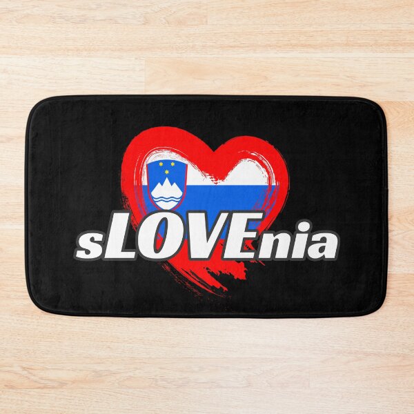 Item preview, Slovenia Slovene Slovenian Heart Love Flag designed and sold by FlagX.