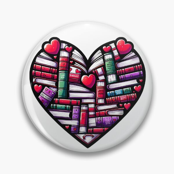 Item preview, Book Lover's Valentine's Day Heart designed and sold by Truck Stop One.