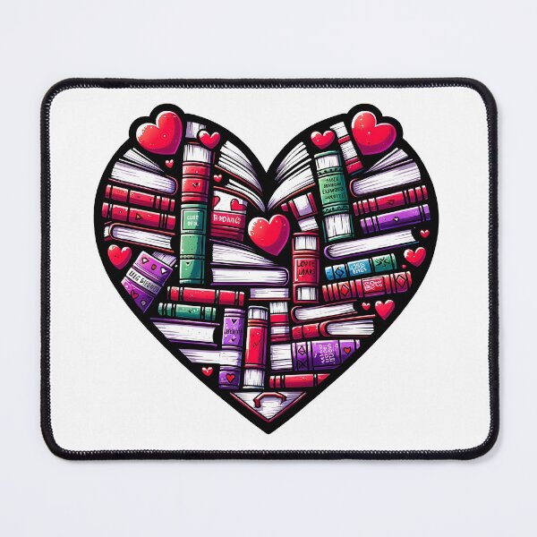 Item preview, Book Lover's Valentine's Day Heart designed and sold by Truck Stop One.
