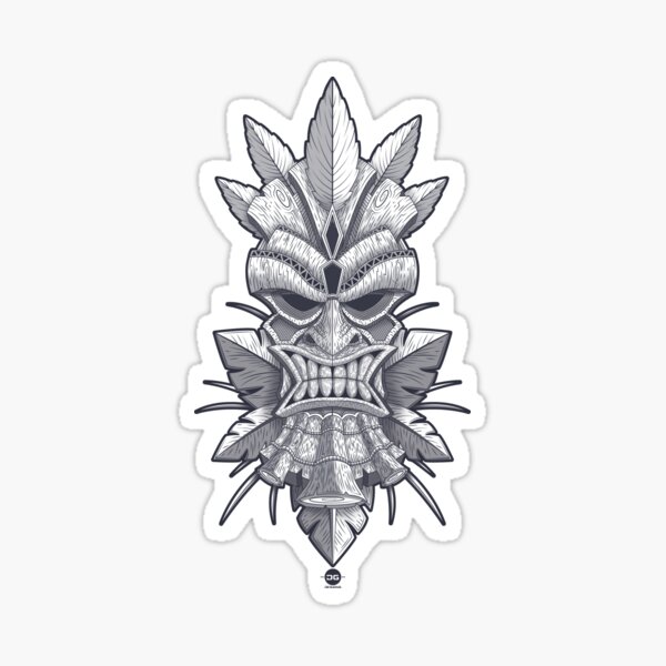 Hawaiian Mask Sticker
