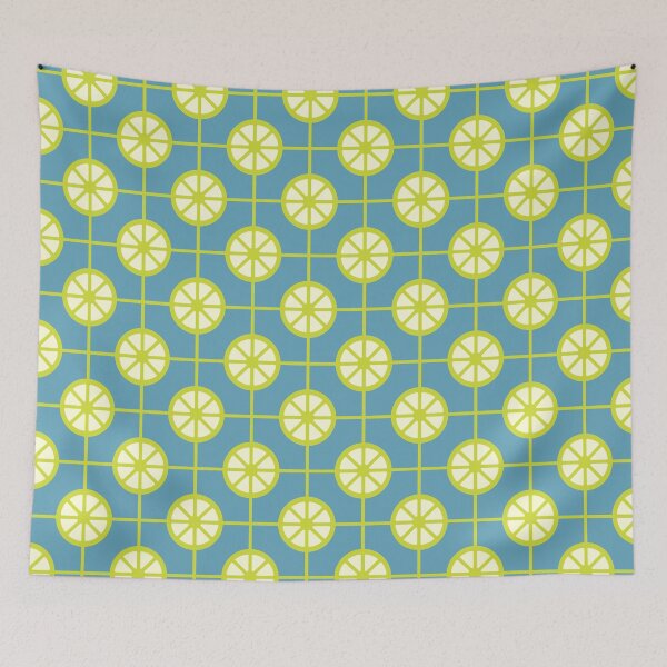 Item preview, Lime Square Pattern - Green and Blue designed and sold by willy-hd.