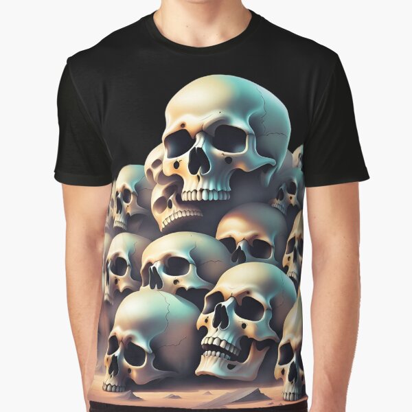 Item preview, A pile of skulls lies in the middle of a post-apocalyptic desert designed and sold by Sopilka.