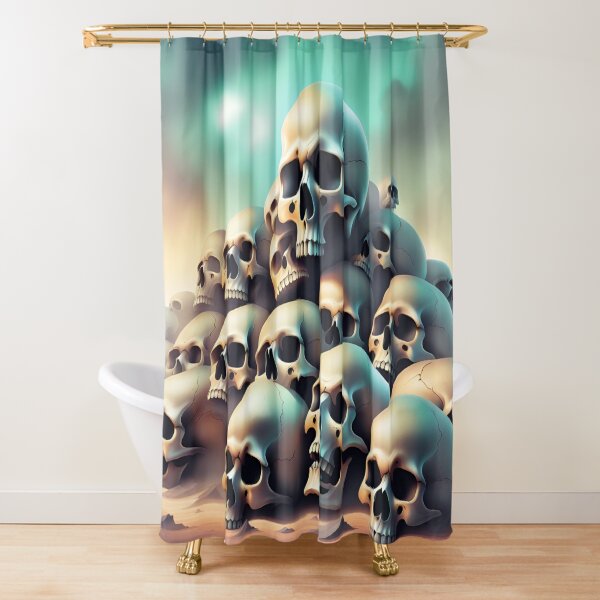 Item preview, A pile of skulls lies in the middle of a post-apocalyptic desert designed and sold by Sopilka.