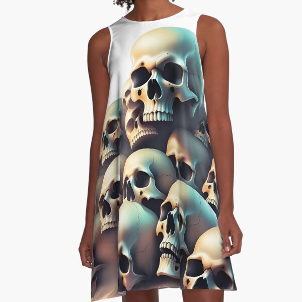 Item preview, A pile of skulls lies in the middle of a post-apocalyptic desert designed and sold by Sopilka.