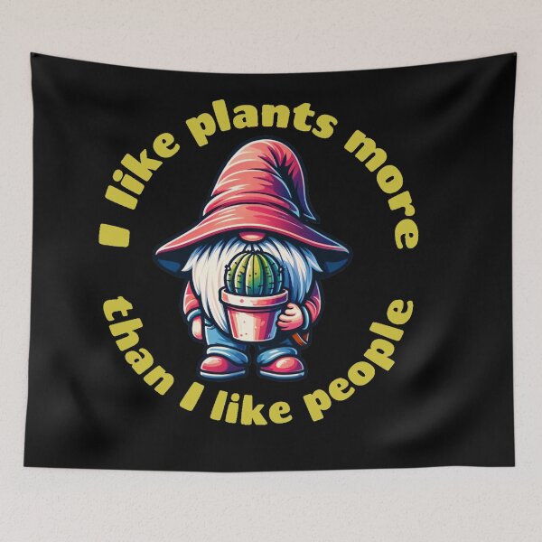 Item preview, I like plants more than I like people designed and sold by WorldByFlowers.