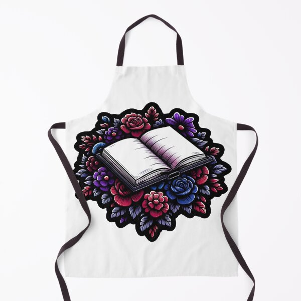 Item preview, Open Book with Flowers Gothic Style designed and sold by Truck Stop One.
