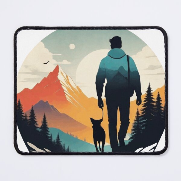 Item preview, Hike through the mountain silhouette designed and sold by MarketMovers.