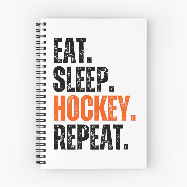 Item preview, EAT SLEEP HOCKEY REPEAT - HOCKEY SLANG/SAYING designed and sold by HOCKEYBUBBLE.