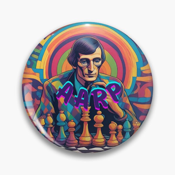 Item preview, Aarp Elderly man lost in thought at chess designed and sold by SweetRossel.